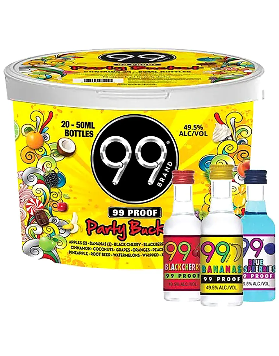 99 Brand Party Bucket 20-Pack 50ml Flavored Shots