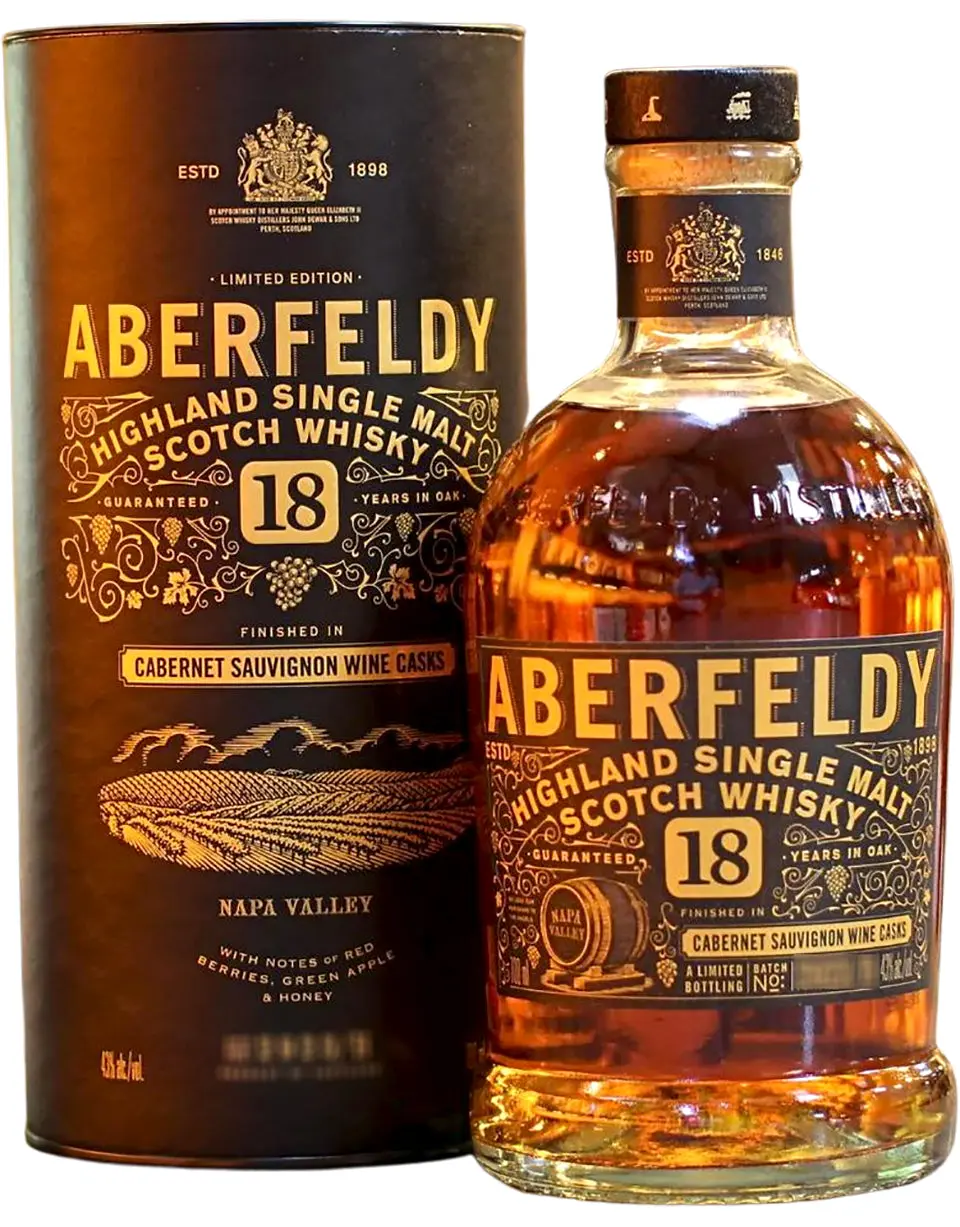 Aberfeldy 18 Year Whisky Napa Valley Wine Finish - Image 2