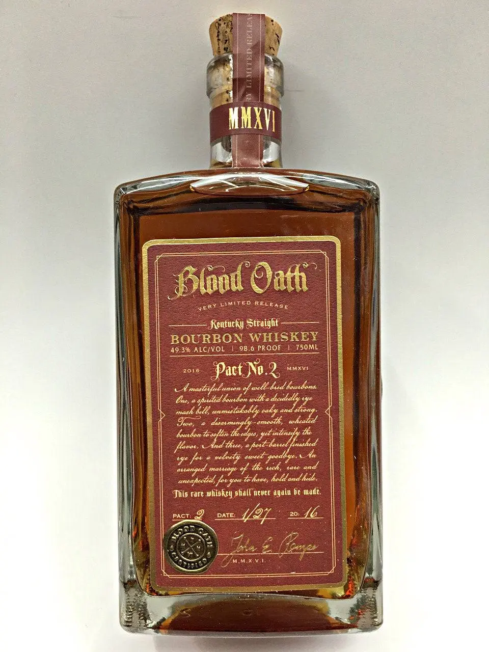 Blood Oath Bourbon No. 2 750ml
