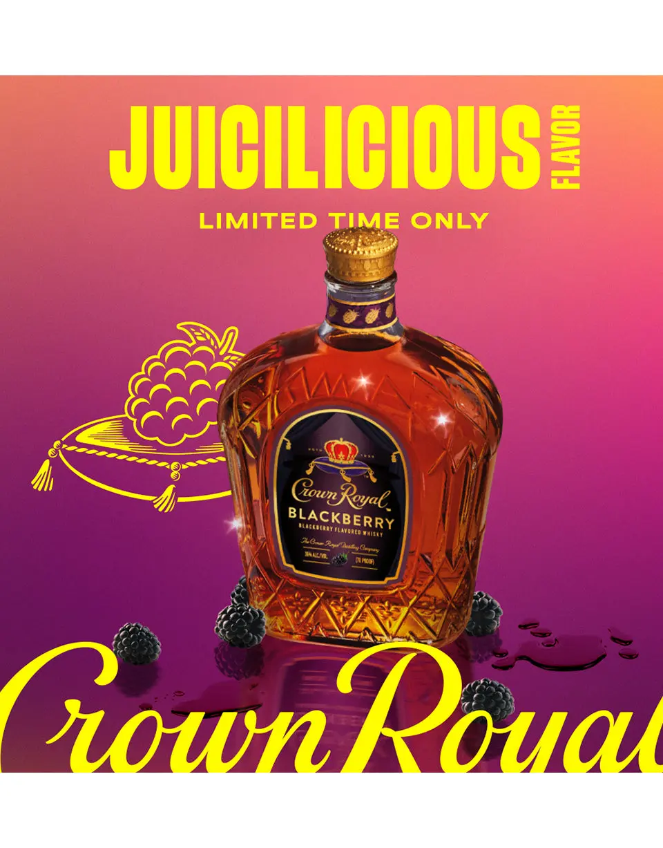 Crown Royal Blackberry Canadian Whisky - Image 3