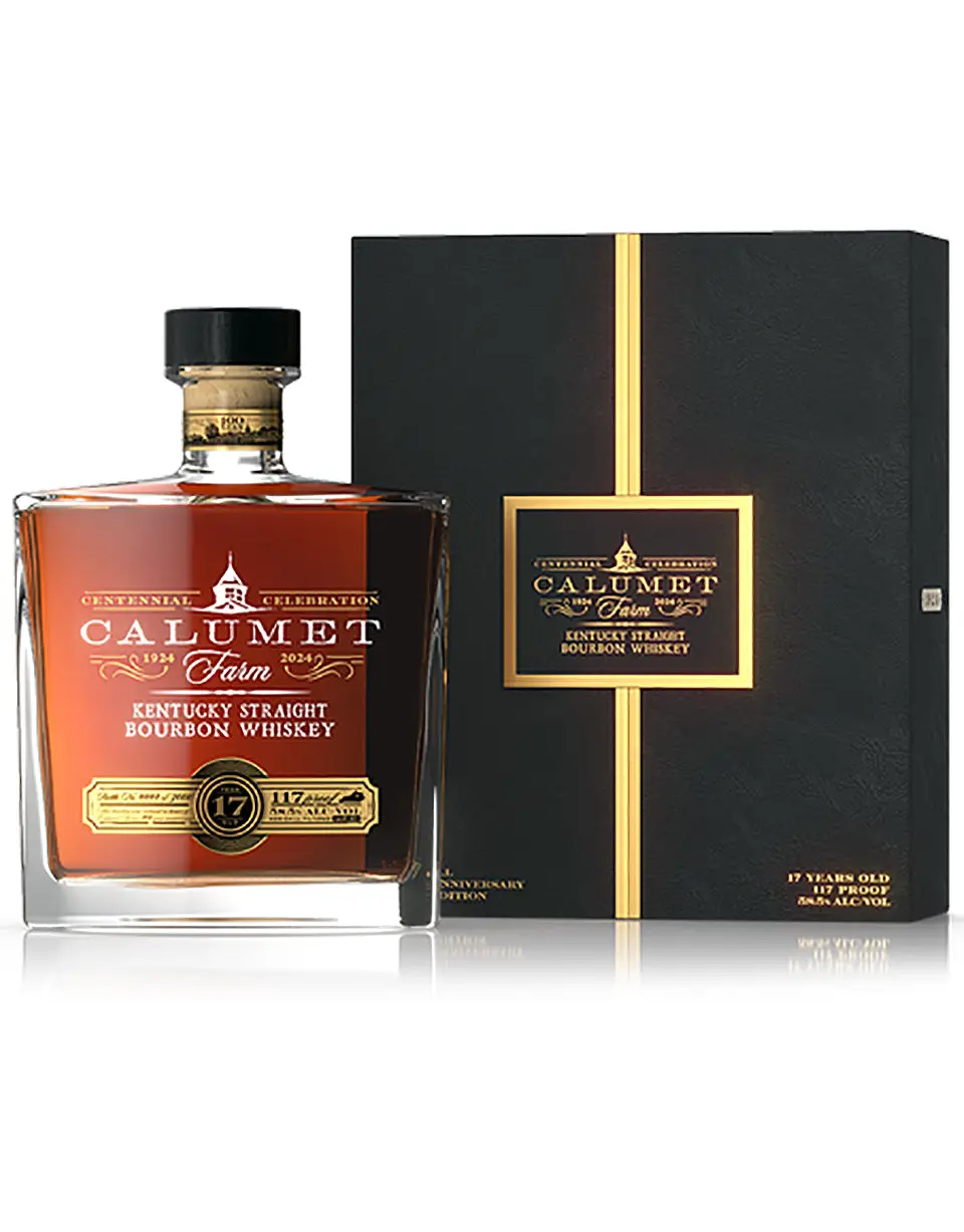 Calumet Farm 17 Year Bourbon Glass Decanter