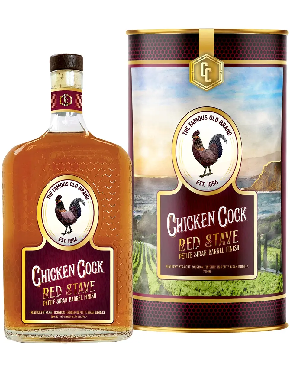 Chicken Cock Red Stave Bourbon Whiskey