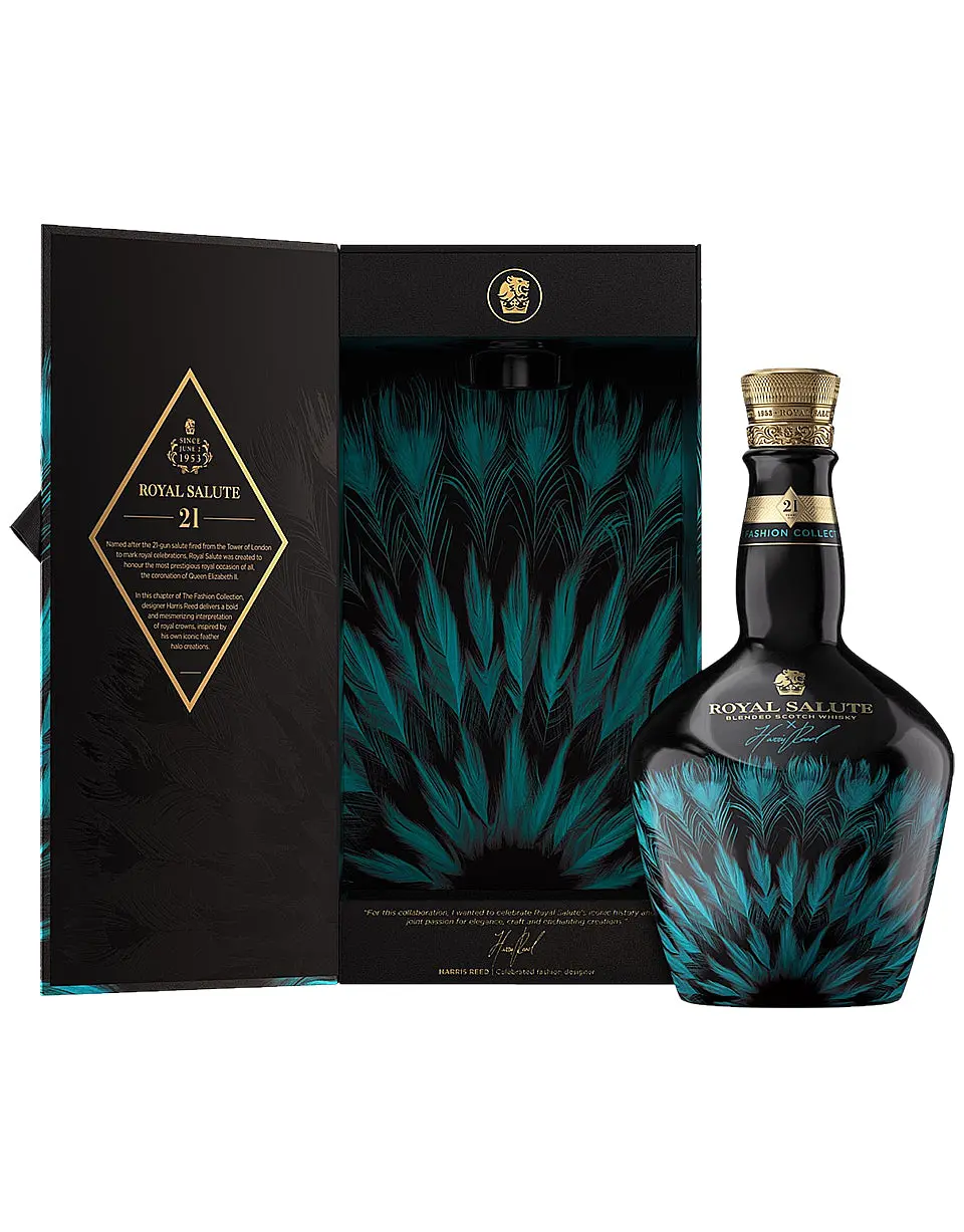 Chivas Regal Royal Salute The Harris Reed Edition Blue Bottle
