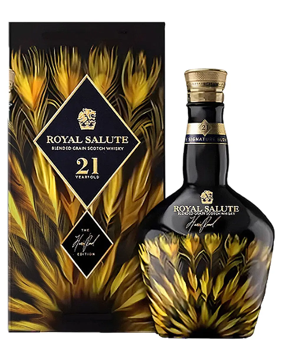 Chivas Regal Royal Salute The Harris Reed Edition Tan Bottle