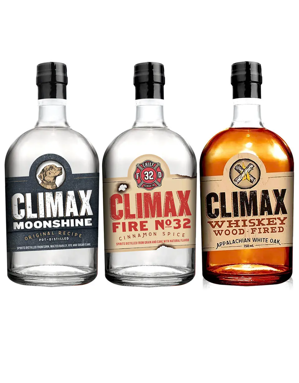 Climax Original + Fire Moonshine + Whiskey Combo
