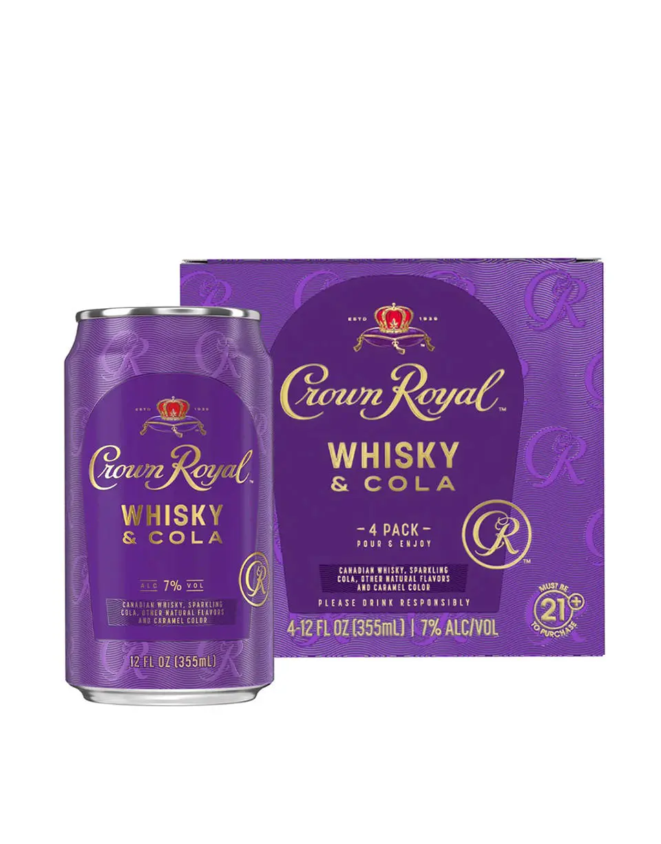 Crown Royal Whisky and Cola Canadian Whisky Cocktail