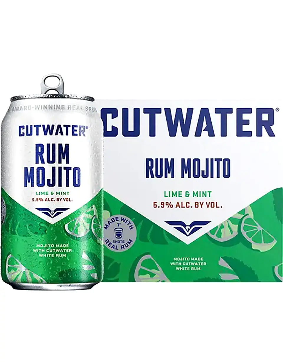 Cutwater Rum Mojito Lime & Mint Cocktail Can 4Pk