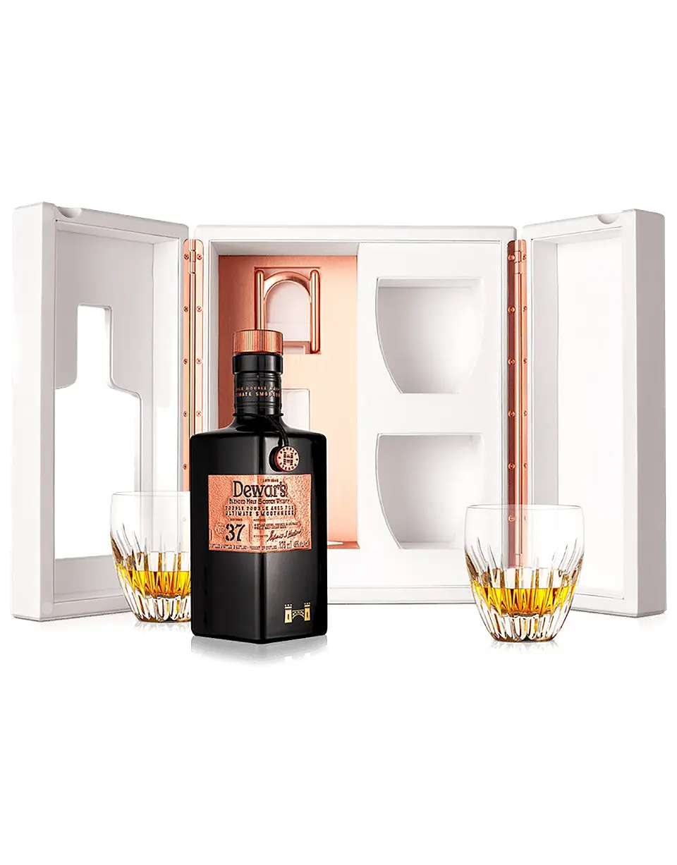 Dewar's Double Double 37 Year Scotch w/ Baccarat Glass - Image 2