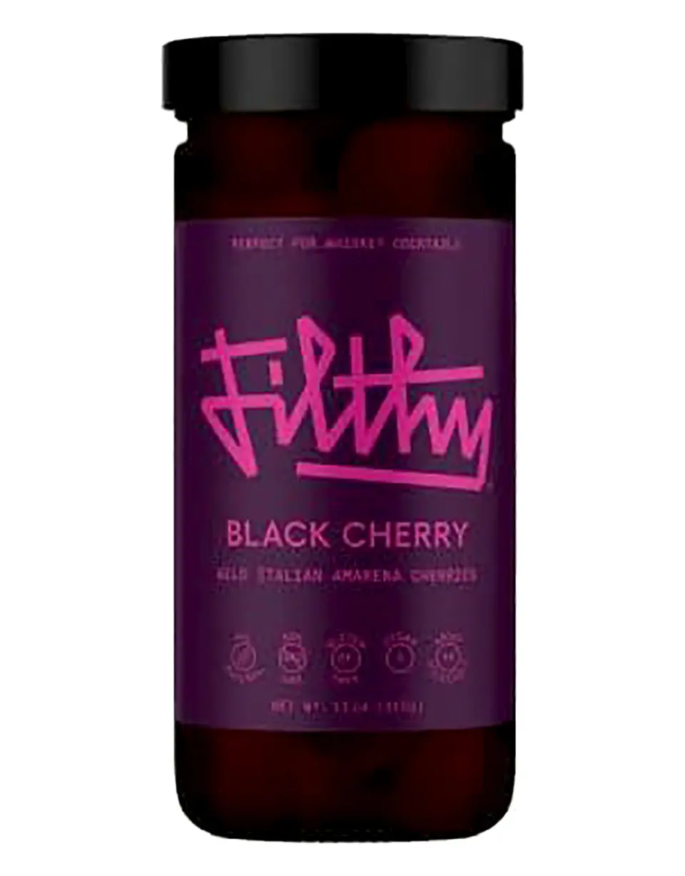 Filthy Black Cocktail Cherries