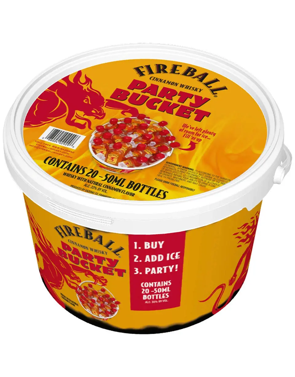Fireball Cinnamon Party Bucket 20 Pack 50ML Bottles