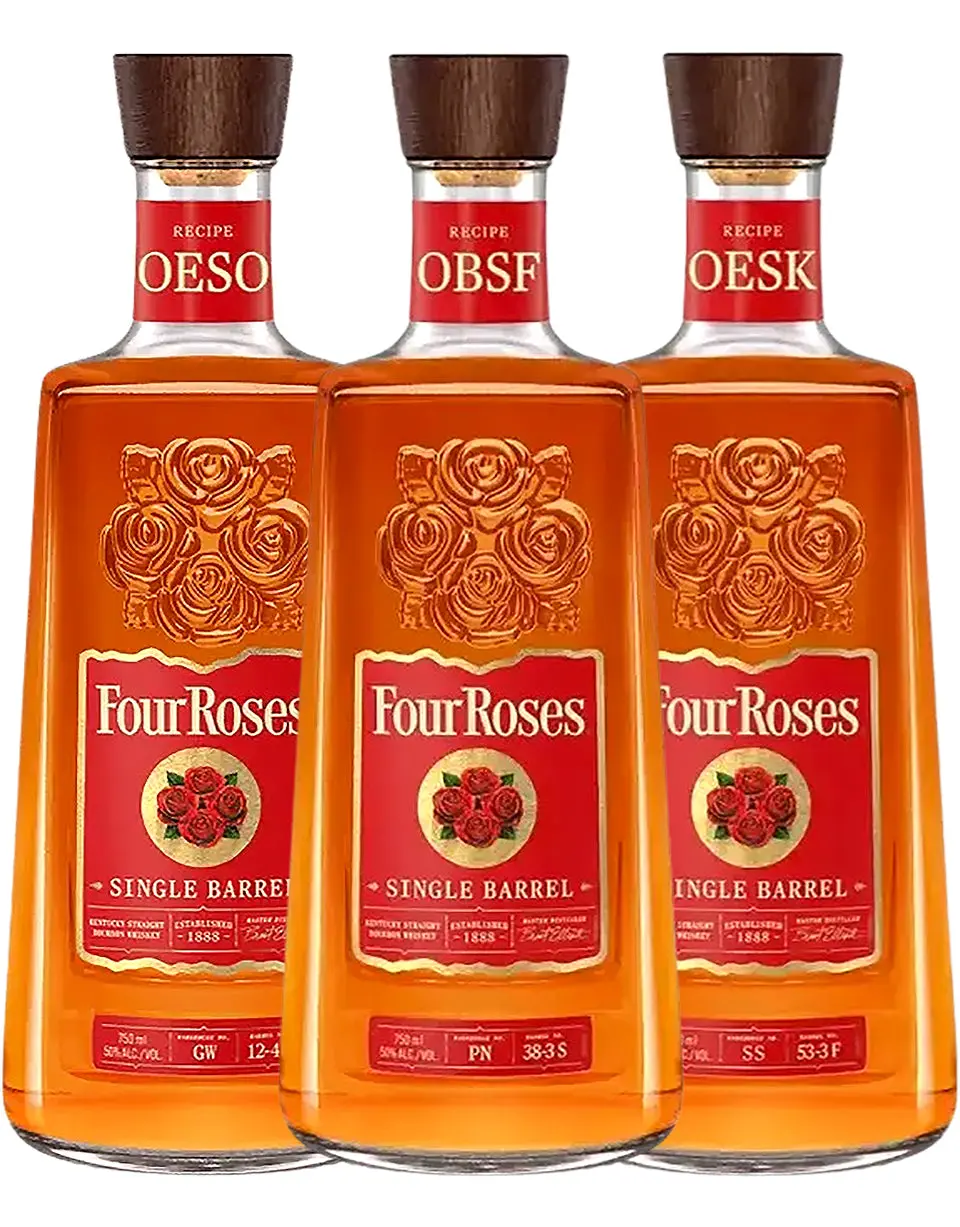 Four Roses Single Barrel OBSF, OESK, OESO 3-Pack Bundle