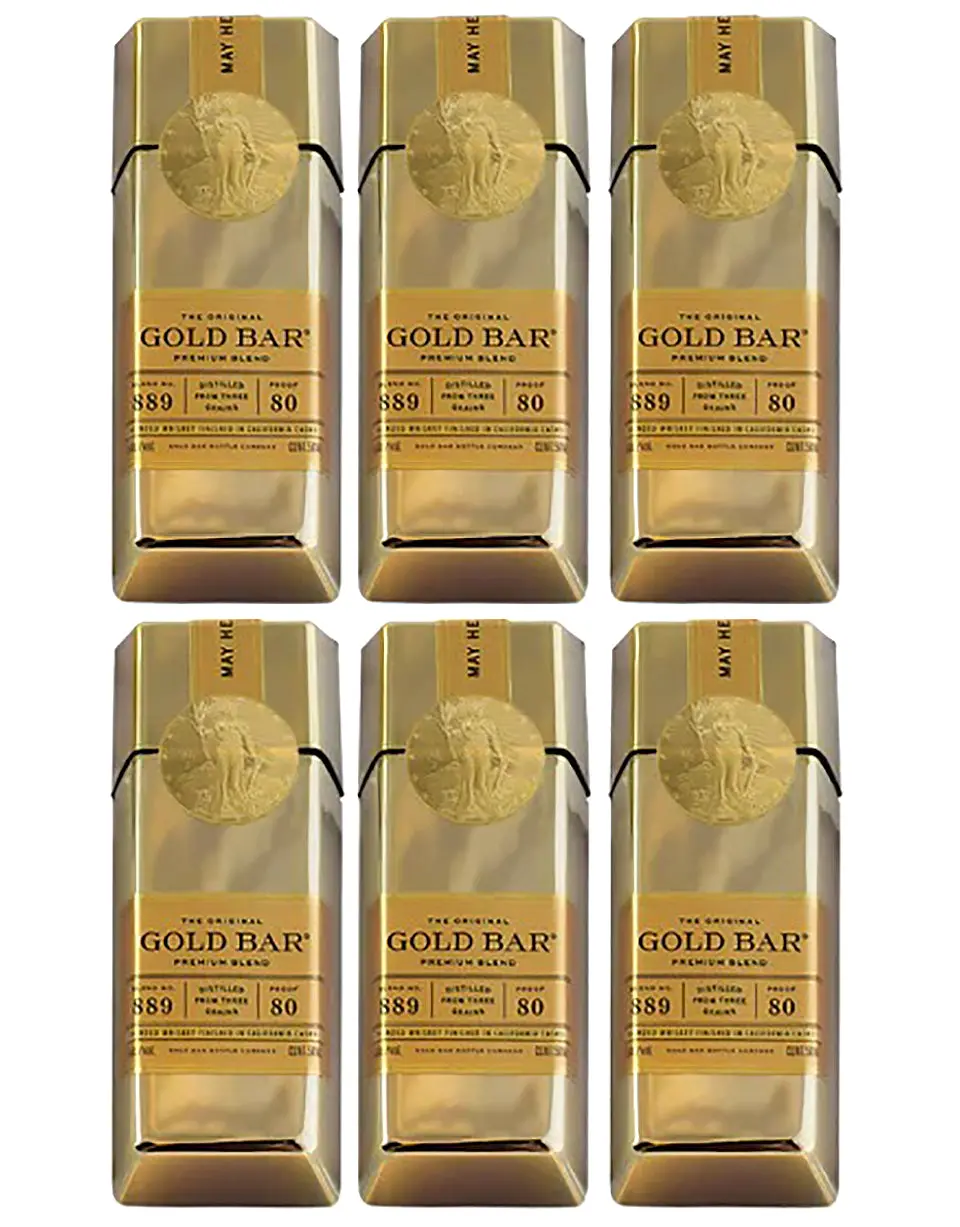 Gold Bar Original Minis 50ml 6-Pack Whiskey