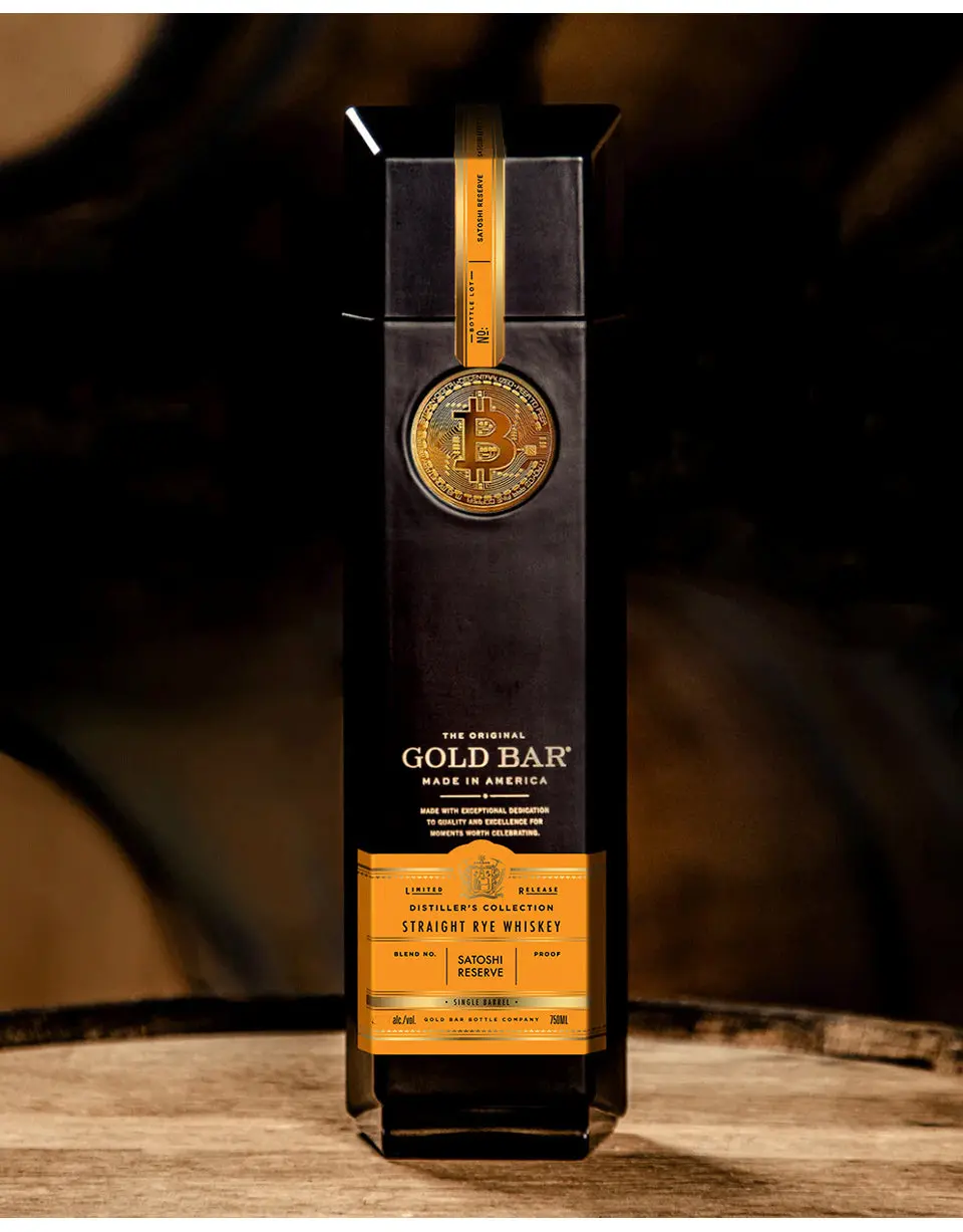 Gold Bar Whiskey Bitcoin Satoshi Reserve - Image 3