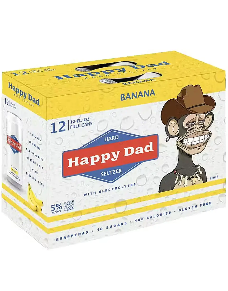 Happy Dad Banana Hard Seltzer 12-Pack