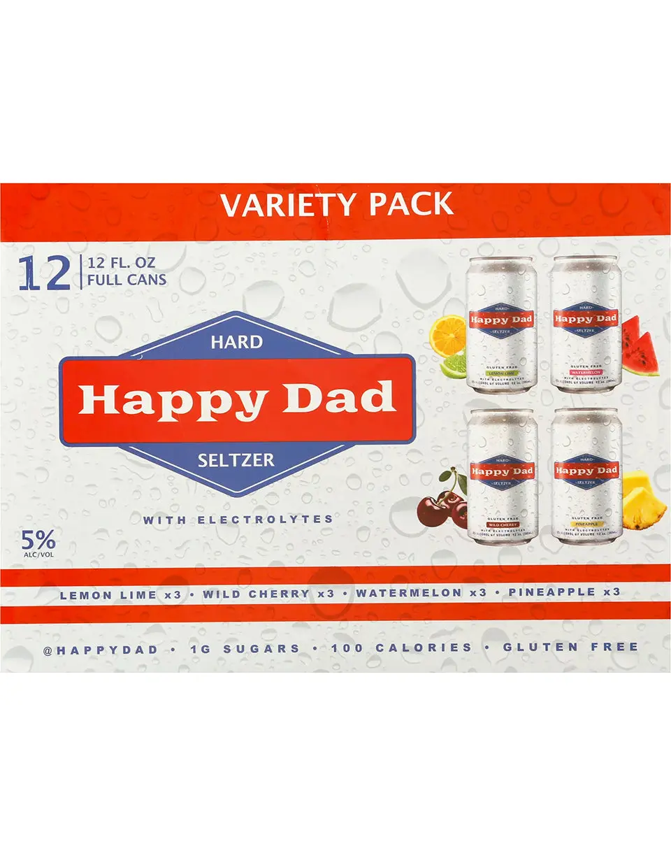 Happy Dad Hard Seltzer Variety 12-Pack
