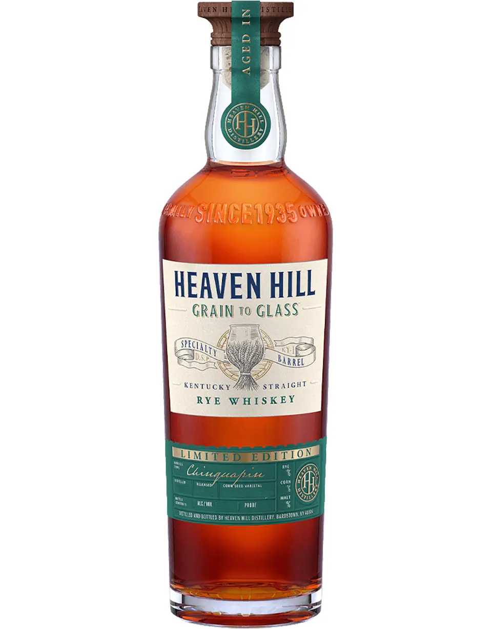 Heaven Hill Grain to Glass Rye Whiskey Chinquapin Oak