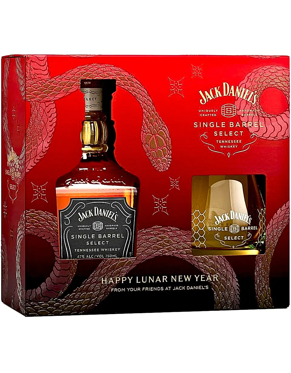 Jack Daniel's Single Barrel Select Lunar New Year 2025 with Glass