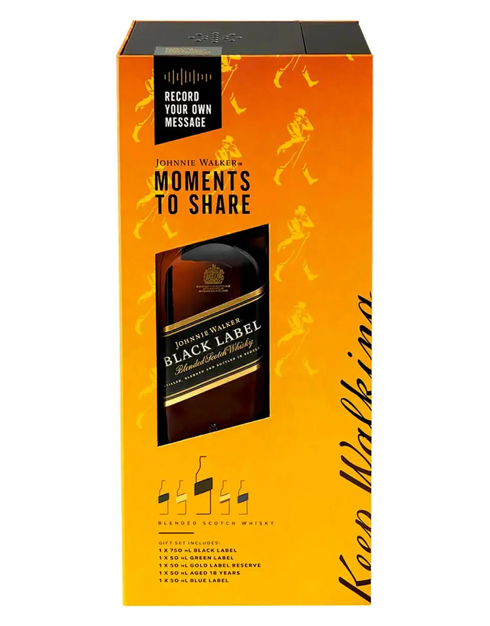 Johnnie Walker Black Label Moments to Share Voice Recorder Gift Set - Image 2