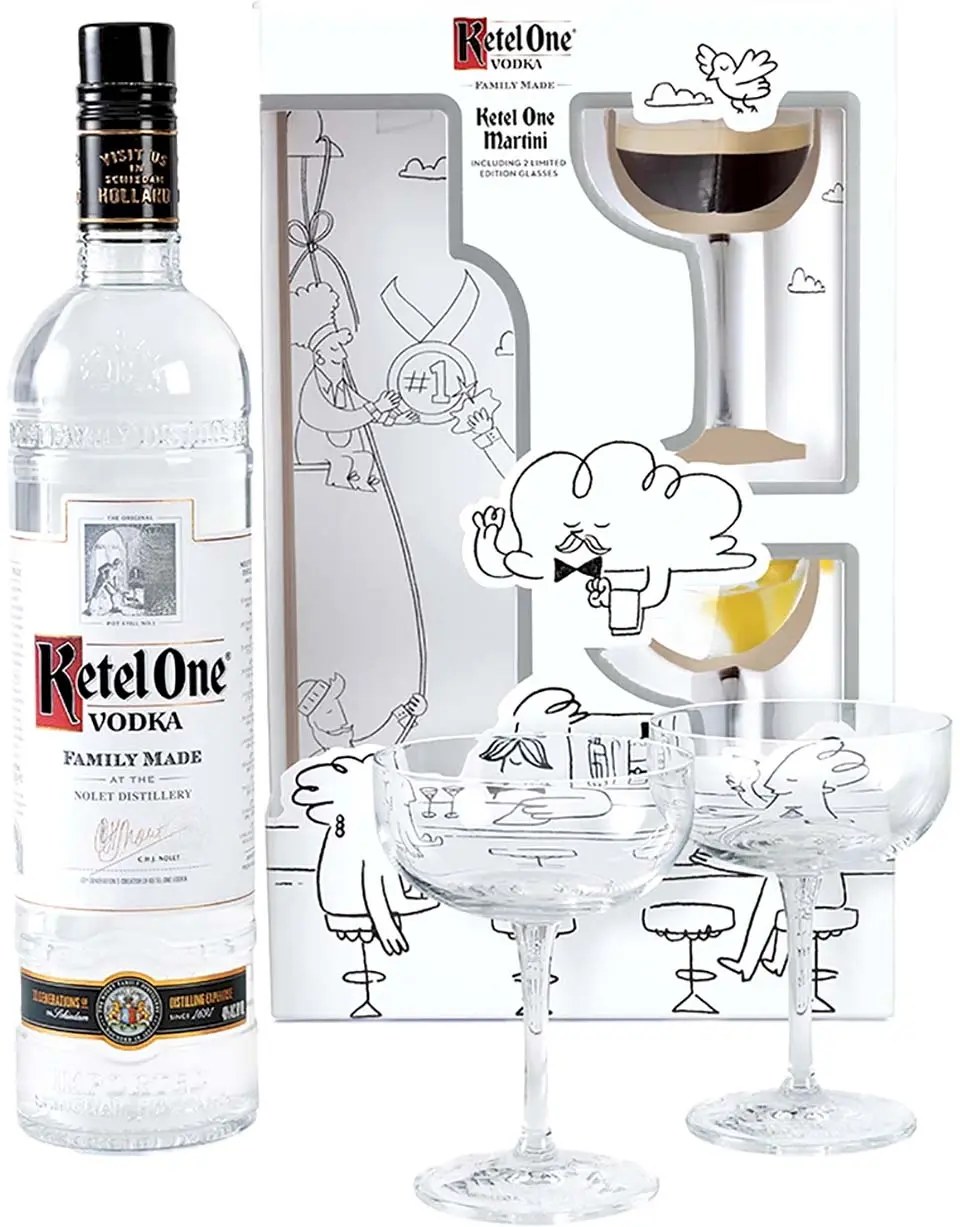 Ketel One Vodka with Martini Espresso Gift Set - Image 2