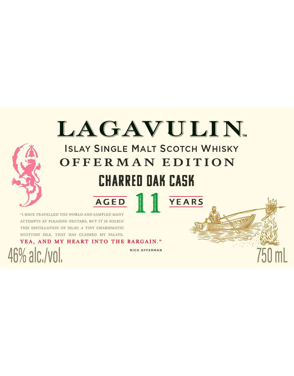Lagavulin Offerman Edition 11 Year Charred Oak Cask Scotch - Image 2