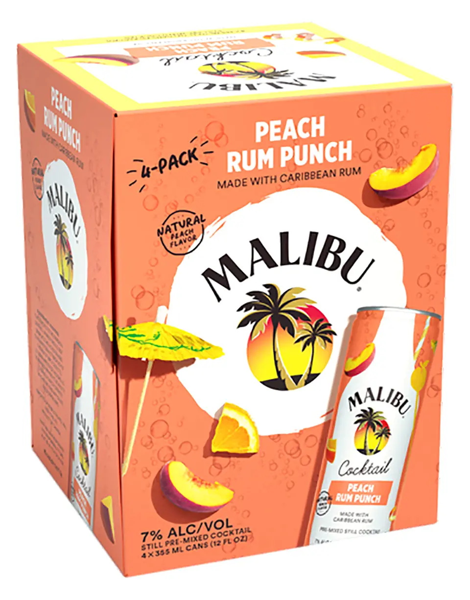 Malibu Peach Rum Punch Cocktail