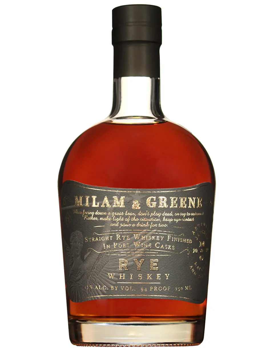 Milam & Greene Straight Rye Whiskey
