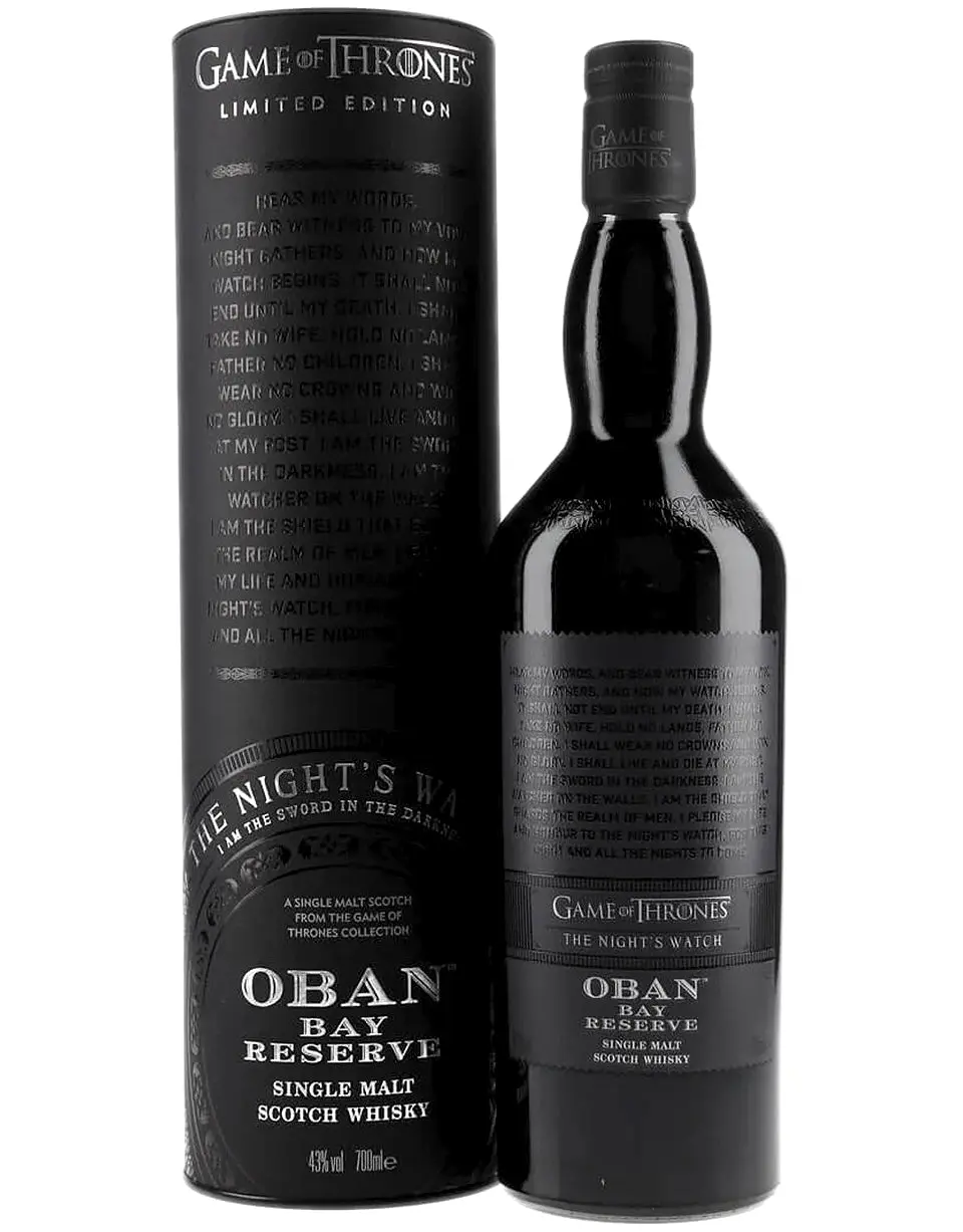 Oban Bay Reserve Whisky Game of Thrones The Night's Watch
