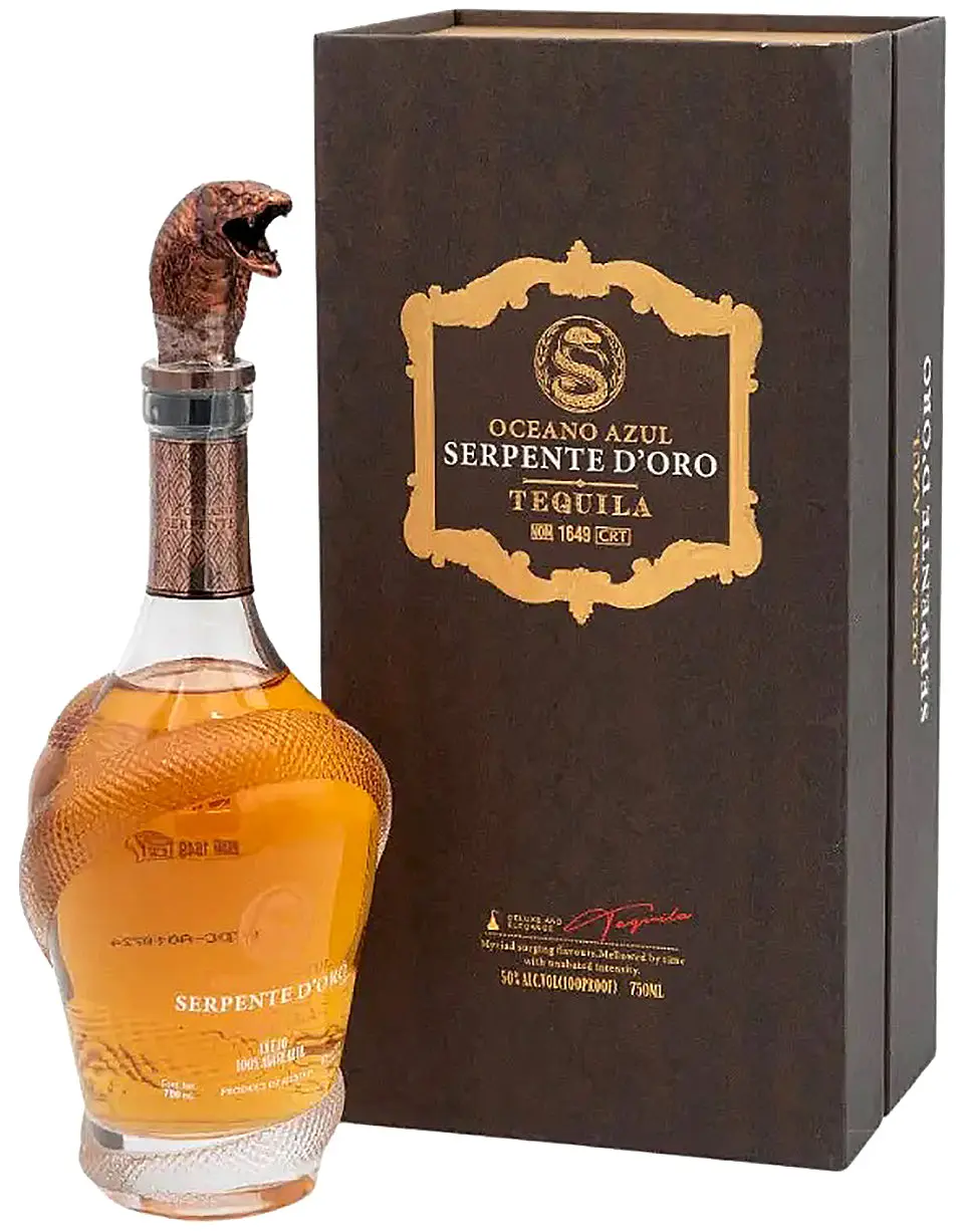 Oceano Azul Serpente D Oro Tequila Anejo