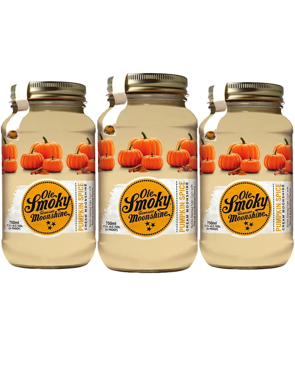 Ole Smoky Pumpkin Spice Cream Moonshine 3-Pack Combo