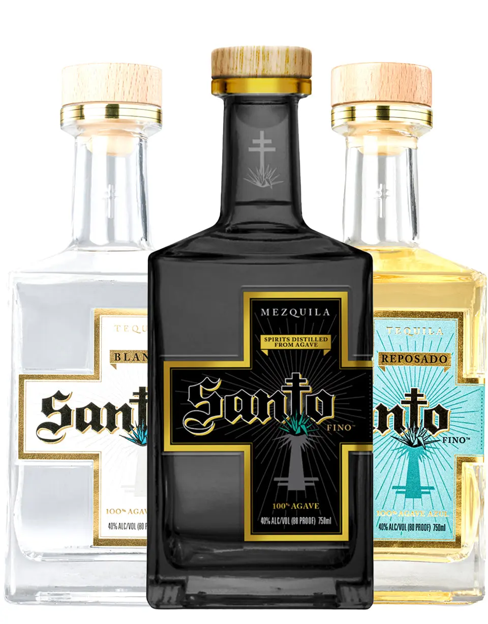 Santo 3-Pack Mezquila Reposado Blanco Combo