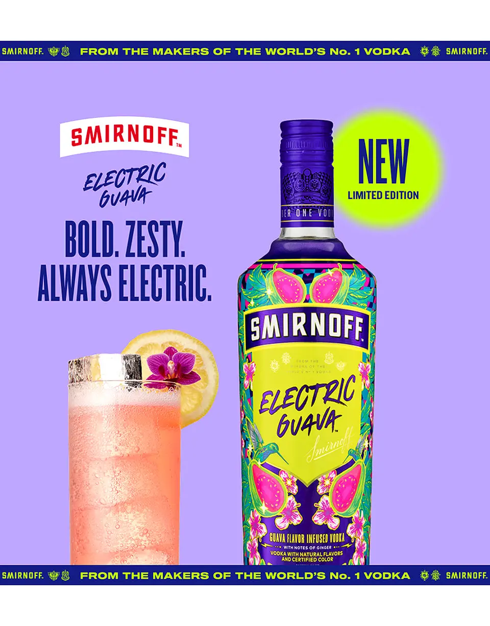 Smirnoff Electric Guava Vodka - Image 2