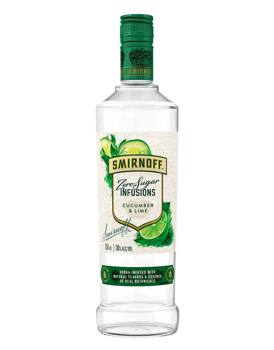 Smirnoff Zero Infusions Cucumber Lime 750ml