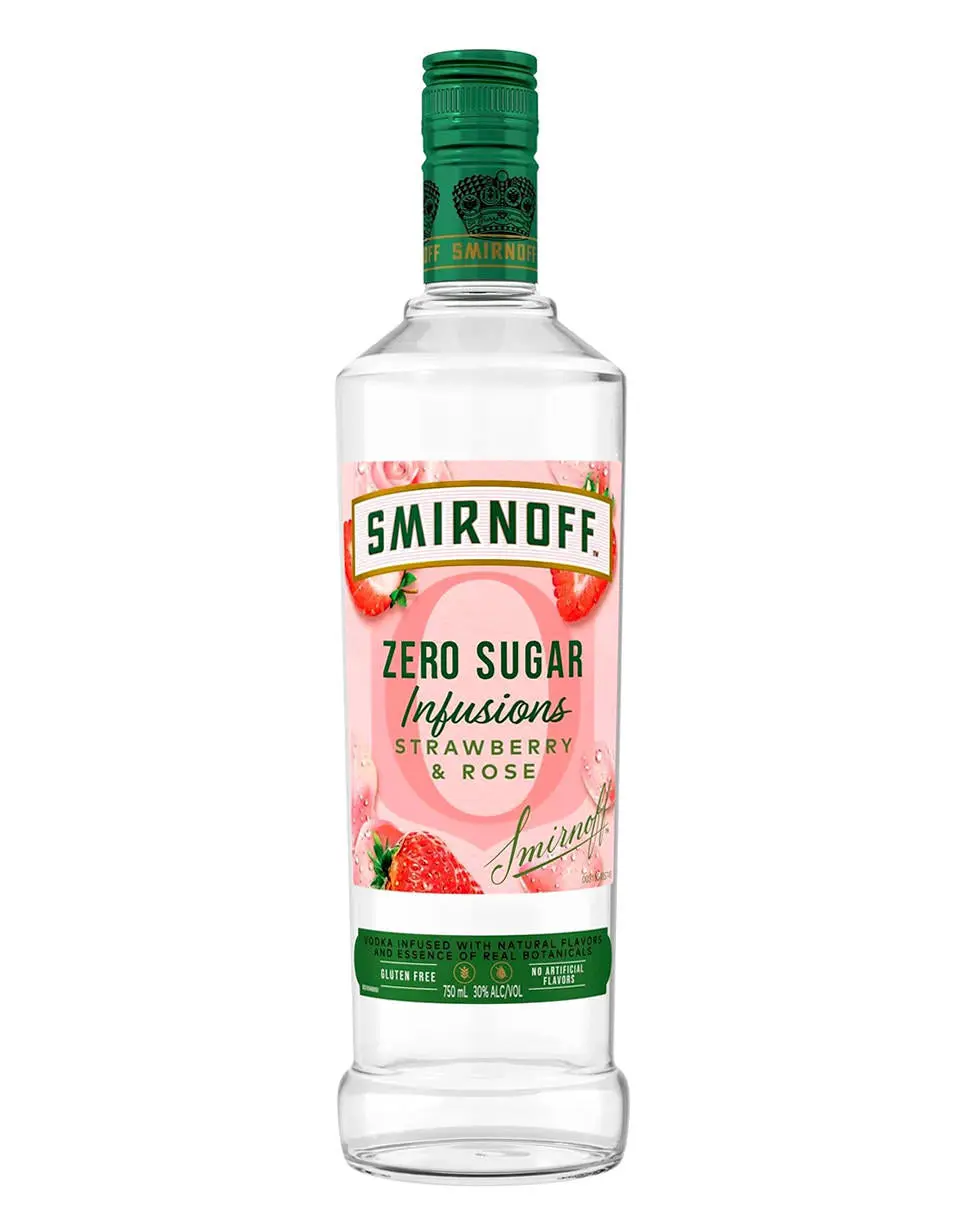 Smirnoff Zero Infusions Strawberry Rose 750ml