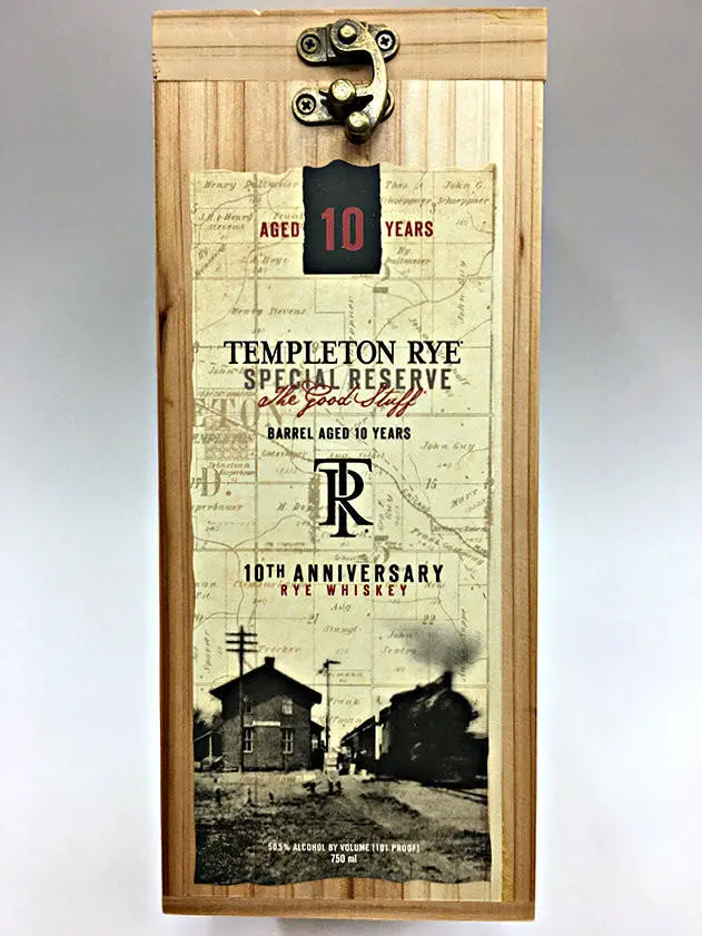Templeton Rye 10 Whiskey 750ml - Image 2