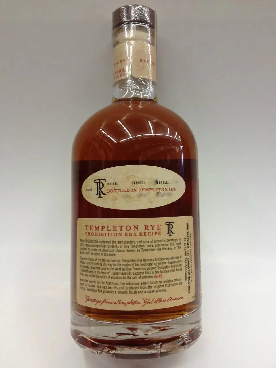 Templeton Straight Rye Whiskey - Image 6