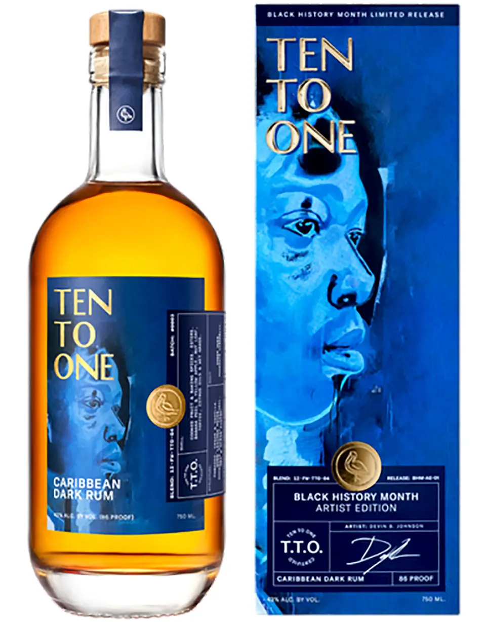 Ten To One Caribbean Dark Rum Artist Edition