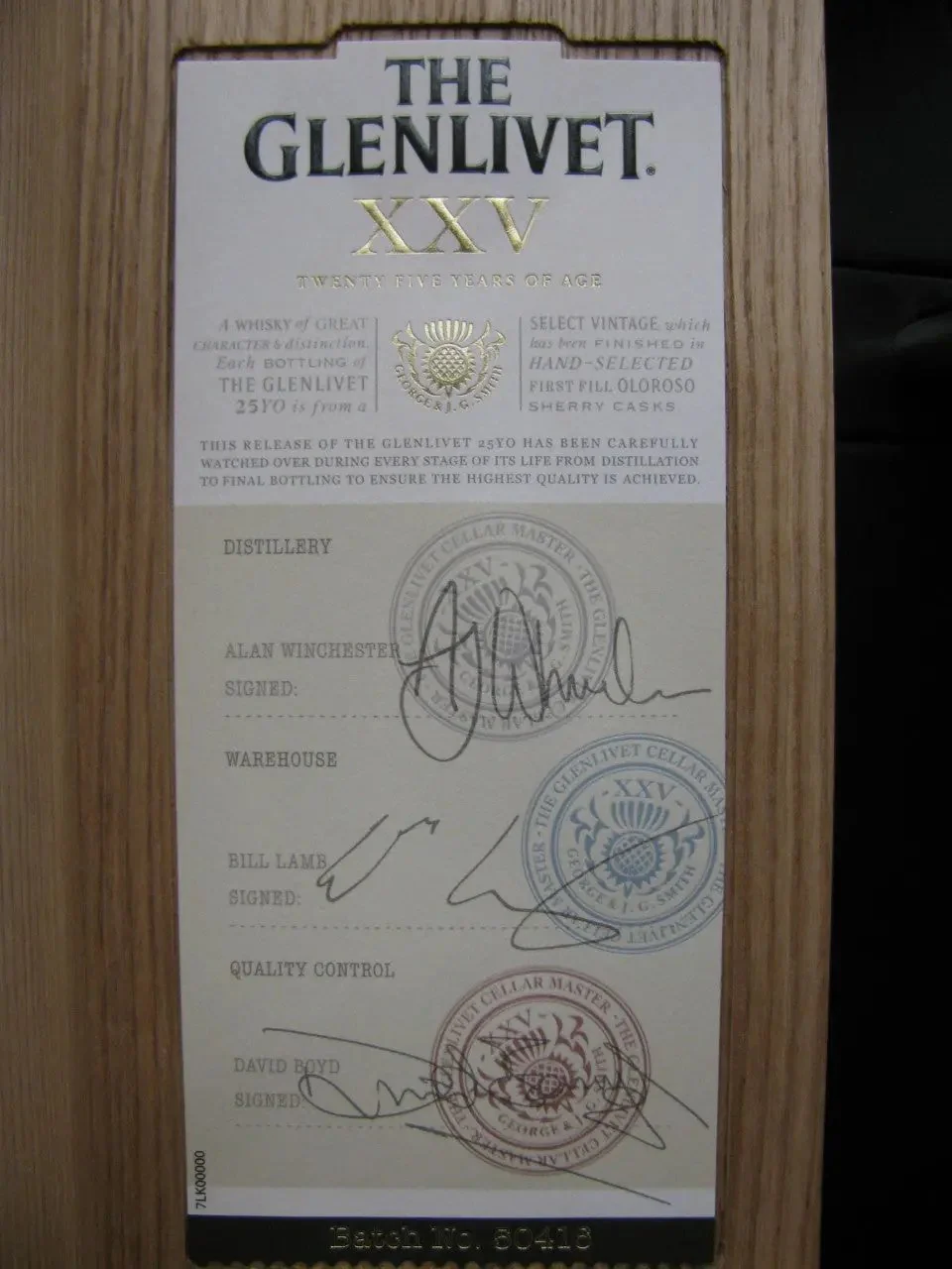 The Glenlivet 25 Year Single Malt Scotch - Image 6