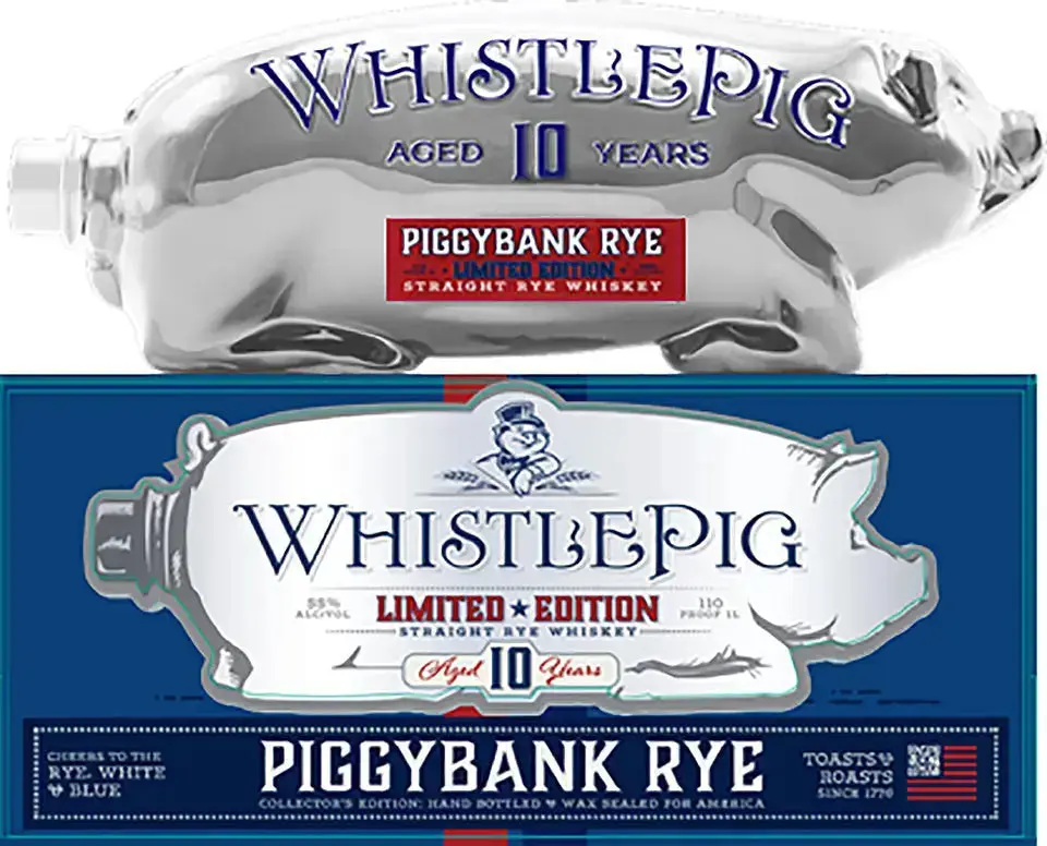 WhistlePig Piggybank Rye, White, and Blue 10 Year - Image 2