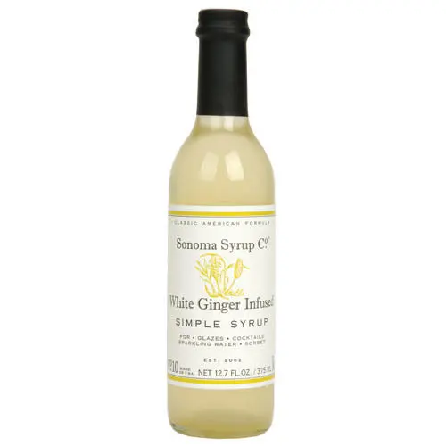 White Ginger Infused Simple Syrup